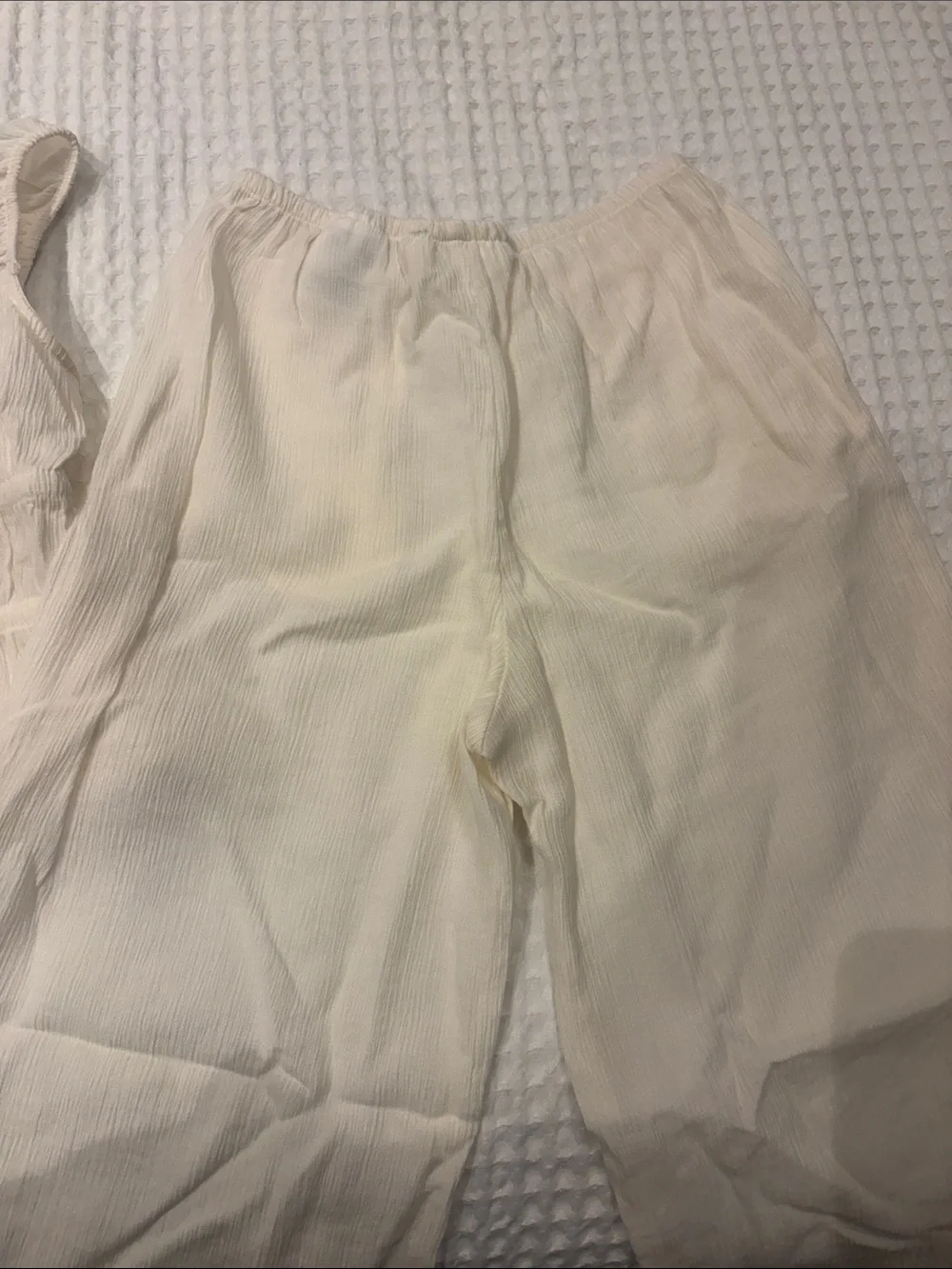 H&M Cream Girls' Two-Piece Camisole & Pants Set
